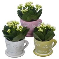 PTSUT8952 Arrangement Summer in pot with handle