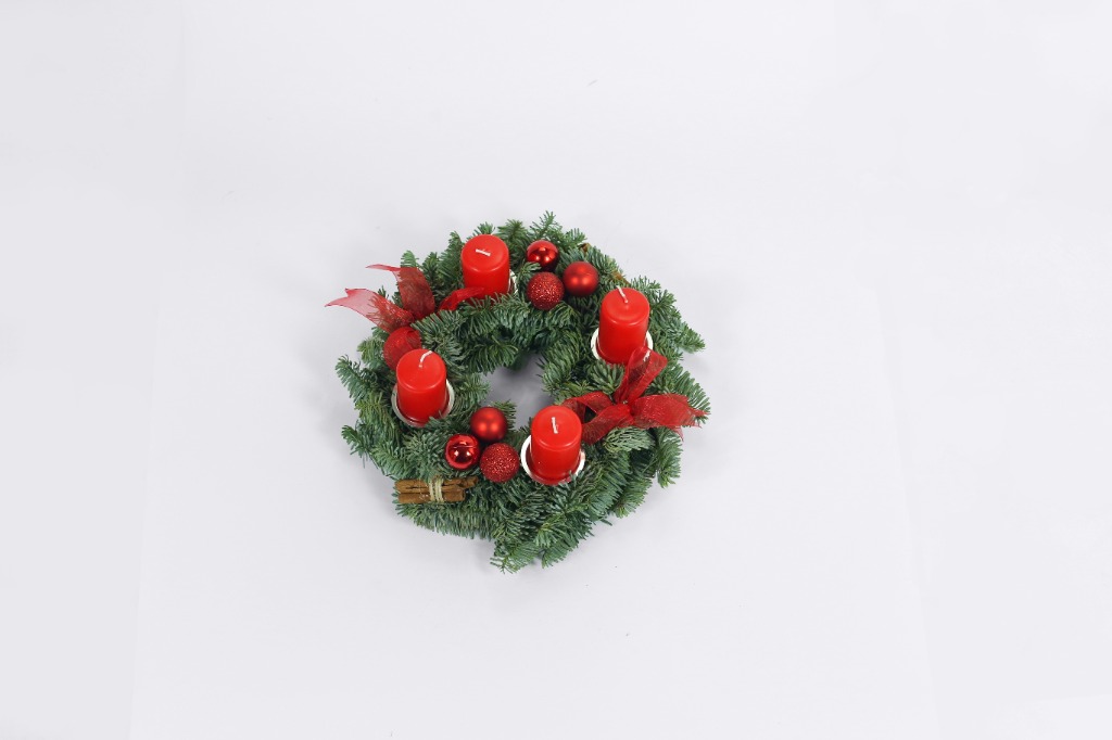 Picture of Advent wreath RED 25-CM-WREATH-HALF